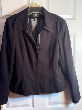 Worthington Works Zip Front Blazer Size 12